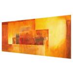 Glasbild Indischer Sommer Orange - 80 x 30 x 0,4 cm - 80 x 30 cm