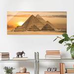 Glasbild Dream of Egypt Gold - 80 x 30 x 0,4 cm - 80 x 30 cm