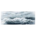 Quadro di vetro Mare mosso Blu - 125 x 50 x 0,4 cm - 125 x 50 cm