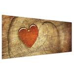 Quadro di vetro Natural Love Marrone - 80 x 30 x 0,4 cm - 80 x 30 cm