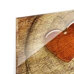 Glazen afbeelding Natural Love bruin - 80 x 30 x 0,4 cm - 80 x 30 cm