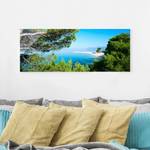 Glasbild Hidden Paradise Blau - 125 x 50 x 0,4 cm - 125 x 50 cm