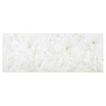 Quadro di vetro Dalie bianche Bianco - 125 x 50 x 0,4 cm - 125 x 50 cm