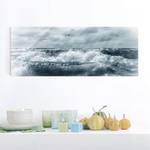 Glazen afbeelding No.YK6 Noordzee blauw - 80 x 30 x 0,4 cm - 80 x 30 cm