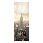 Tableau en verre Manhattan Dawn I Beige - 125 x 50 x 0,4 cm - 125 x 50 cm