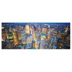 Glasbild Midtown Manhattan Blau - 80 x 30 x 0,4 cm - 80 x 30 cm