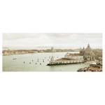Glasbild Lagune von Venedig Beige - 80 x 30 x 0,4 cm - 80 x 30 cm