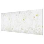 Tableau en verre Dahlia Blanc - 80 x 30 x 0,4 cm - 80 x 30 cm