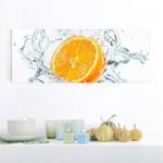 Glasbild Frische Orange Orange - 125 x 50 x 0,4 cm - 125 x 50 cm