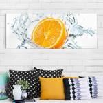 Glasbild Frische Orange Orange - 125 x 50 x 0,4 cm - 125 x 50 cm