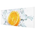 Glasbild Frische Orange Orange - 125 x 50 x 0,4 cm - 125 x 50 cm