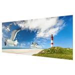 Glazen afbeelding Dune Breeze blauw - 125 x 50 x 0,4 cm