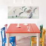 Tableau en verre Café à la mer Beige - 125 x 50 x 0,4 cm - 125 x 50 cm