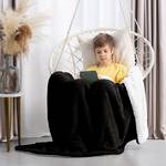 Kuscheldecke Leepy Polyester - Schwarz - 220 x 240 cm