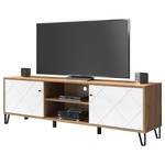 Tv-meubel Touch II Artisan eikenhouten look/wit