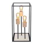 Tafellamp Hagar I Zwart - Metaal - Massief hout - 30 x 60 x 30 cm