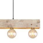 Hanglamp Adalie I Bruin - Metaal - Massief hout - 80 x 120 x 6 cm