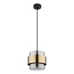 Hanglamp Milley IV Zwart - Goud - Glas - Metaal - Hoogte: 120 cm