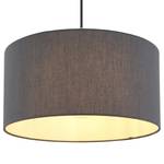 Hanglamp Sanna Grijs - Wit - Metaal - Plastic - Textiel - Hoogte: 140 cm