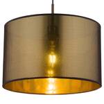 Hanglamp Nuggy Zwart - Goud - Metaal - Plastic - Textiel - Hoogte: 140 cm