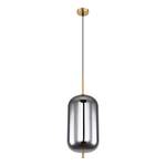 Hanglamp Blacky VI Grijs - Glas - Metaal - Hoogte: 120 cm