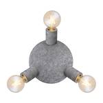 Plafondlamp Freddy II Grijs - Zilver - Metaal - Hoogte: 16 cm