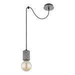 Hanglamp Freddy I Grijs - Zilver - Metaal - Hoogte: 160 cm