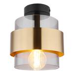 Plafondlamp Milley Zwart - Goud - Glas - Metaal - Hoogte: 22 cm