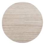 Tapis en laine Royal Berber Uni rond Laine vierge - Beige - 150 x 150 cm