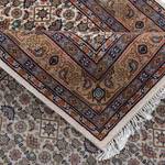 Wollen vloerkleed Benares Herati 100% scheerwol - Beige - 40 x 60 cm