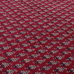 Tapis en laine Chandi Mir rond 100 % laine vierge - Rouge - Diamètre : 150 cm