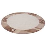 Wollteppich Royal Ganges Rund Wolle / Viskose - Beige - 150 x 150 cm