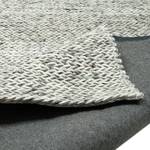 Tapis en laine Arlberg Laine vierge - Gris clair - 70 x 140 cm