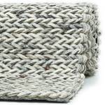 Tapis en laine Arlberg Laine vierge - Gris clair - 70 x 140 cm
