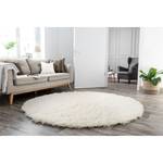 Tapis en laine Flokos 1250 II Laine vierge - Naturel - Diamètre : 100 cm