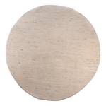 Wollen vloerkleed Maloronga Rond scheerwol - Crème - Diameter: 150 cm