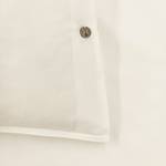 Parure de lit Percale Percale de coton - Ivory - 200 x 200/220 cm + 2 oreillers 70 x 60 cm