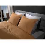 Copripiumino e federa Percale Cotone - Cognac - 200 x 200/220 cm + 2 cuscino 70 x 60 cm