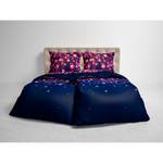 Parure de lit Lilou Flanelle - Violet - 135 x 200 cm + oreiller 80 x 80 cm
