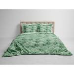 Parure de lit Danilo Satin - Vert - 240 x 200/220 cm + 2 oreillers 70 x 60 cm