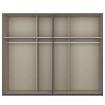 Armoire SKØP gloss reflect Graphite / Blanc brillant - 270 x 236 cm - 2 porte