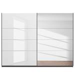 Schwebetürenschrank SKØP gloss reflect Graphit / Hochglanz Weiß - 270 x 236 cm - 2 Türen