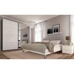 Armoire SKØP gloss reflect Graphite / Blanc brillant - 225 x 236 cm - 2 porte