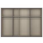 Zweefdeurkast SKØP gloss reflect Grafietkleurig/hoogglans wit - 315 x 222 cm - 3 deuren