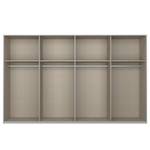 Zweefdeurkast SKØP pure gloss Wit hoogglans/Zijdegrijs - 360 x 236 cm - 4 deuren