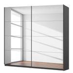 Schwebetürenschrank SKØP reflect Graphit - 225 x 236 cm - 2 Türen