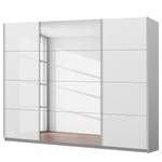 Schwebetürenschrank SKØP gloss reflect Hochglanz Weiß / Seidengrau - 270 x 236 cm - 3 Türen