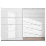 Schwebetürenschrank SKØP gloss reflect Hochglanz Weiß / Seidengrau - 270 x 236 cm - 2 Türen