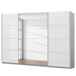 Schwebetürenschrank SKØP gloss reflect Hochglanz Weiß / Seidengrau - 315 x 236 cm - 3 Türen