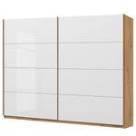 Armoire SKØP pure gloss Blanc brillant / Imitation chêne Artisan - 270 x 236 cm - 2 porte